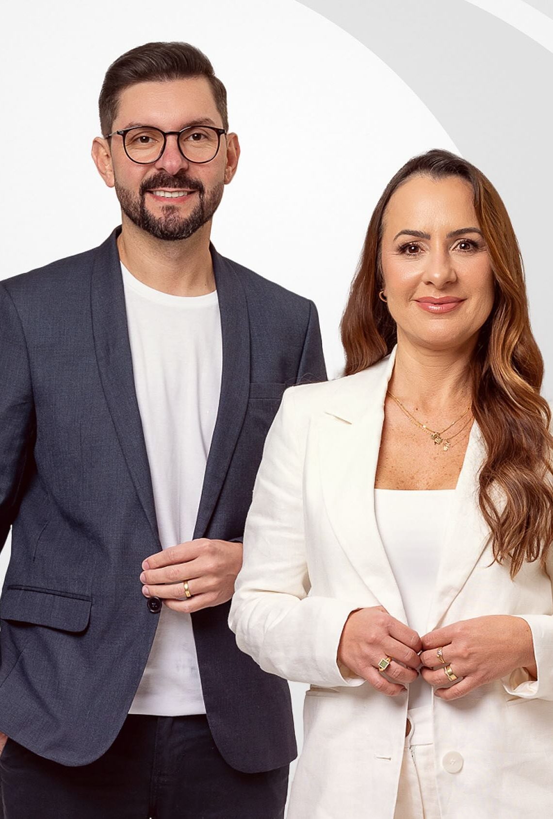 Dr. Evandro Cittadin e a nutricionista Morgana Pinter, da Origens – Vida e Saúde